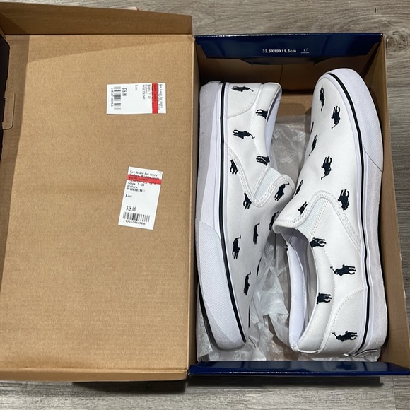 Ralph Lauren canvas slip on shoes - Picture 3 of 4